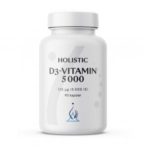 Holistic D3-vitamin 5000 iE 90 kapslar